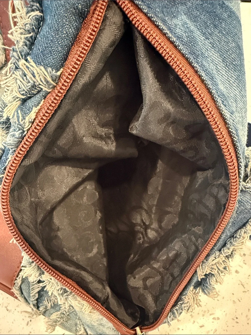 Marco by MKP collection denim backpack/shoulder bag